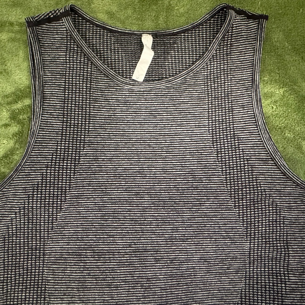 Lululemon Circadian Tank High Neck Striped Tank Top
